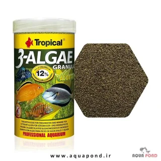 غذا ماهی آکواریوم 3-Algae garnulat tropical-